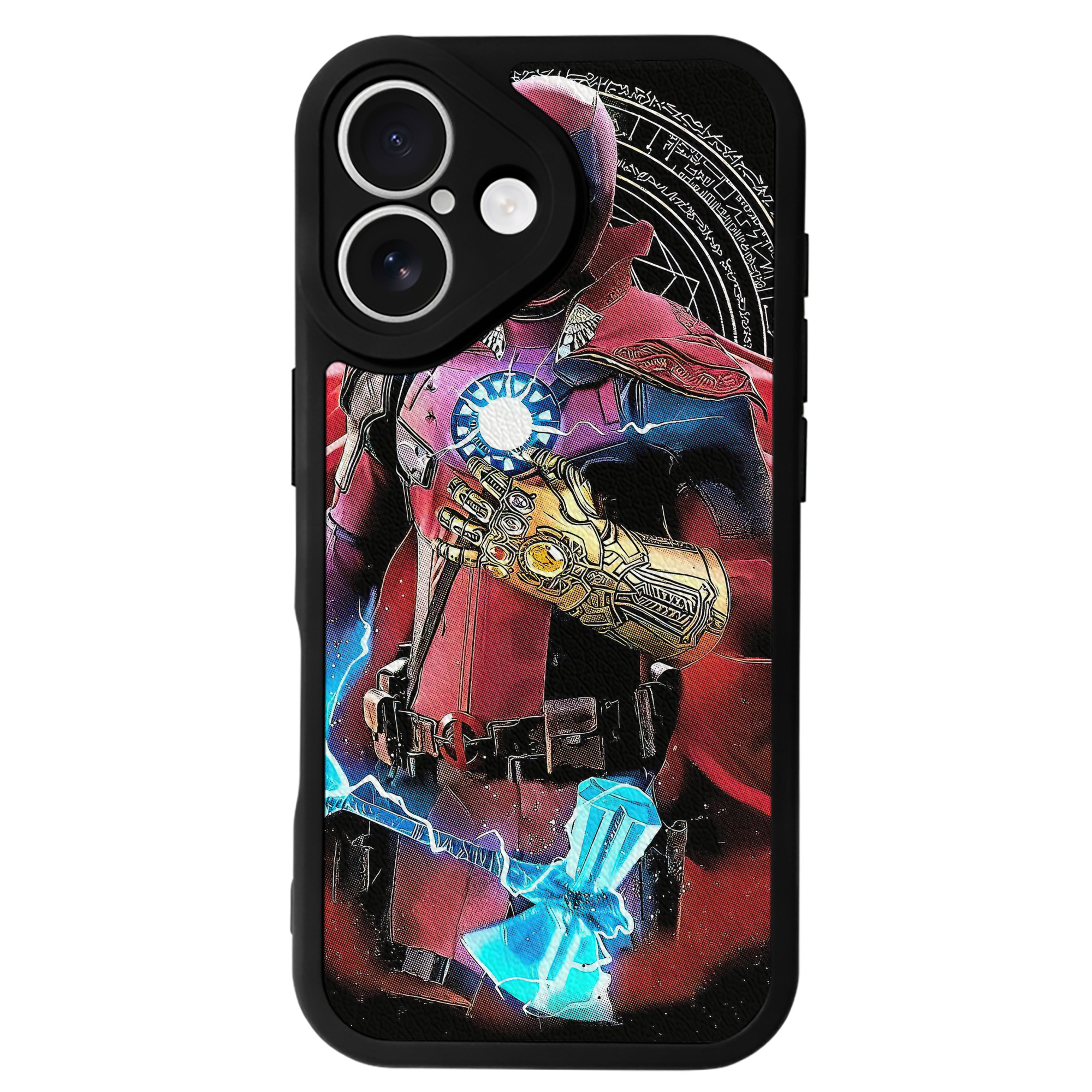 （画像用） Deadpool デッドプール 【iPhone 16シリーズ対応】シリコンスマホケース（レザー調） 材質：シリコン
